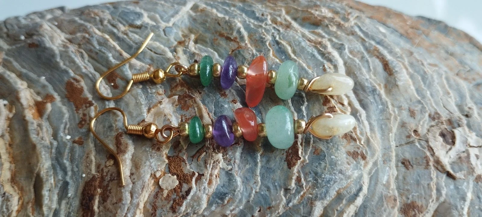 🧿🌈🧸Beautiful Natural Agate Earrings🧸🌈🧸 – photo 10